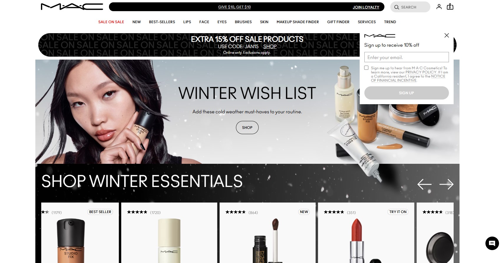 MAC Cosmetics store